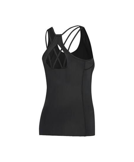 HKMX Sport slim fit tank top, Schwarz