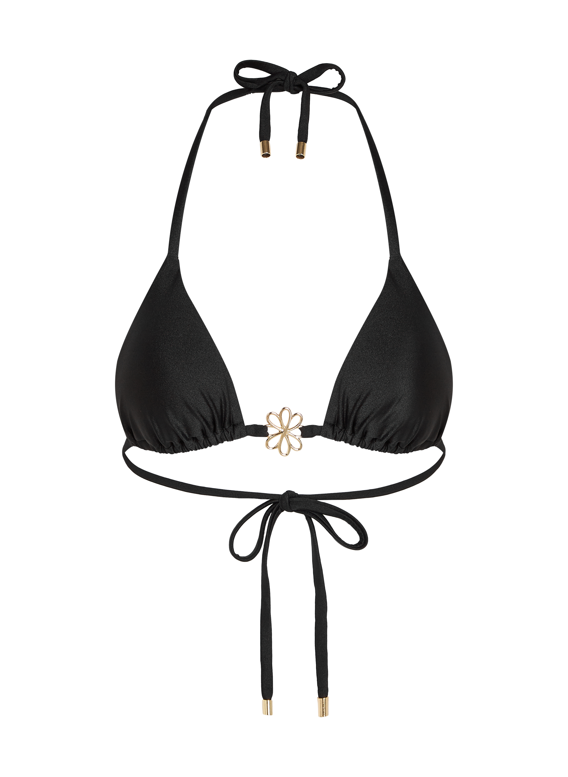 Triangel-Bikinioberteil Yucatan, Schwarz, main