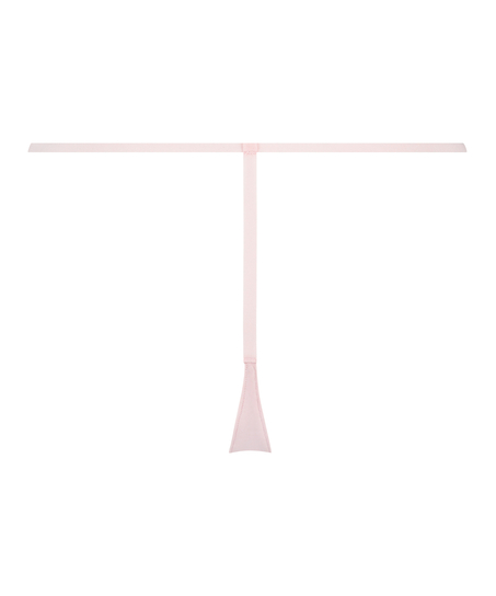 String Invisible Maille à rayures, Rose