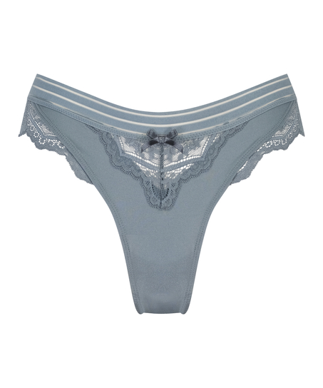 Slip br&eacute;silien &eacute;chancr&eacute; Sully, Bleu