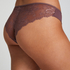 Slip brésilien Invisible Lace Back, Marron