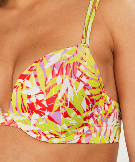 Wattiertes Push-Up-Bikinioberteil Marrakesh, Grün
