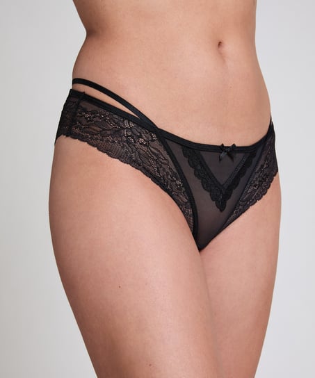 Slip brésilien Anna, Noir