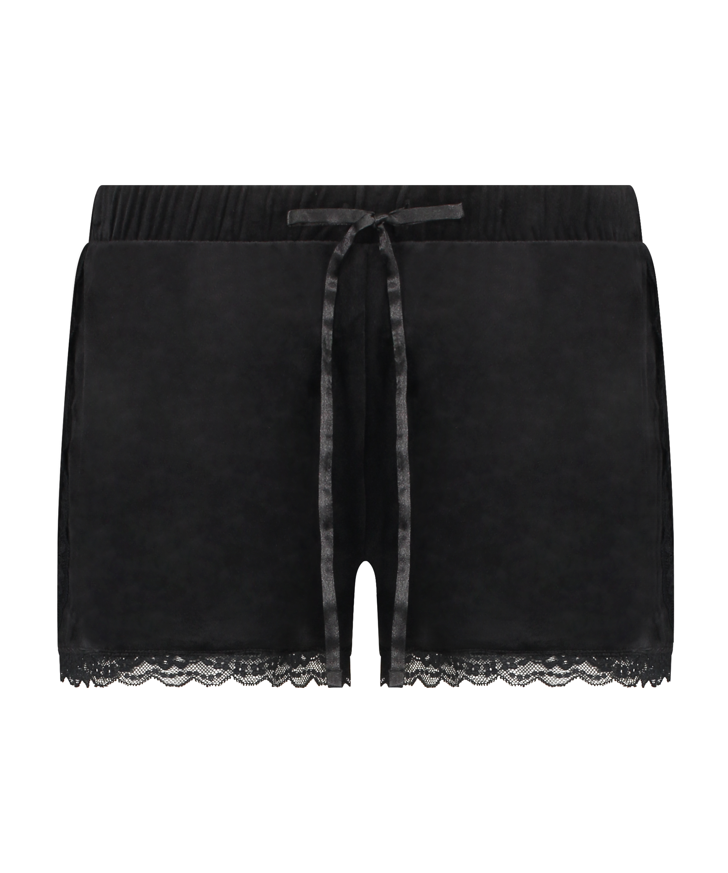 Shorts Velours Lace, Schwarz, main