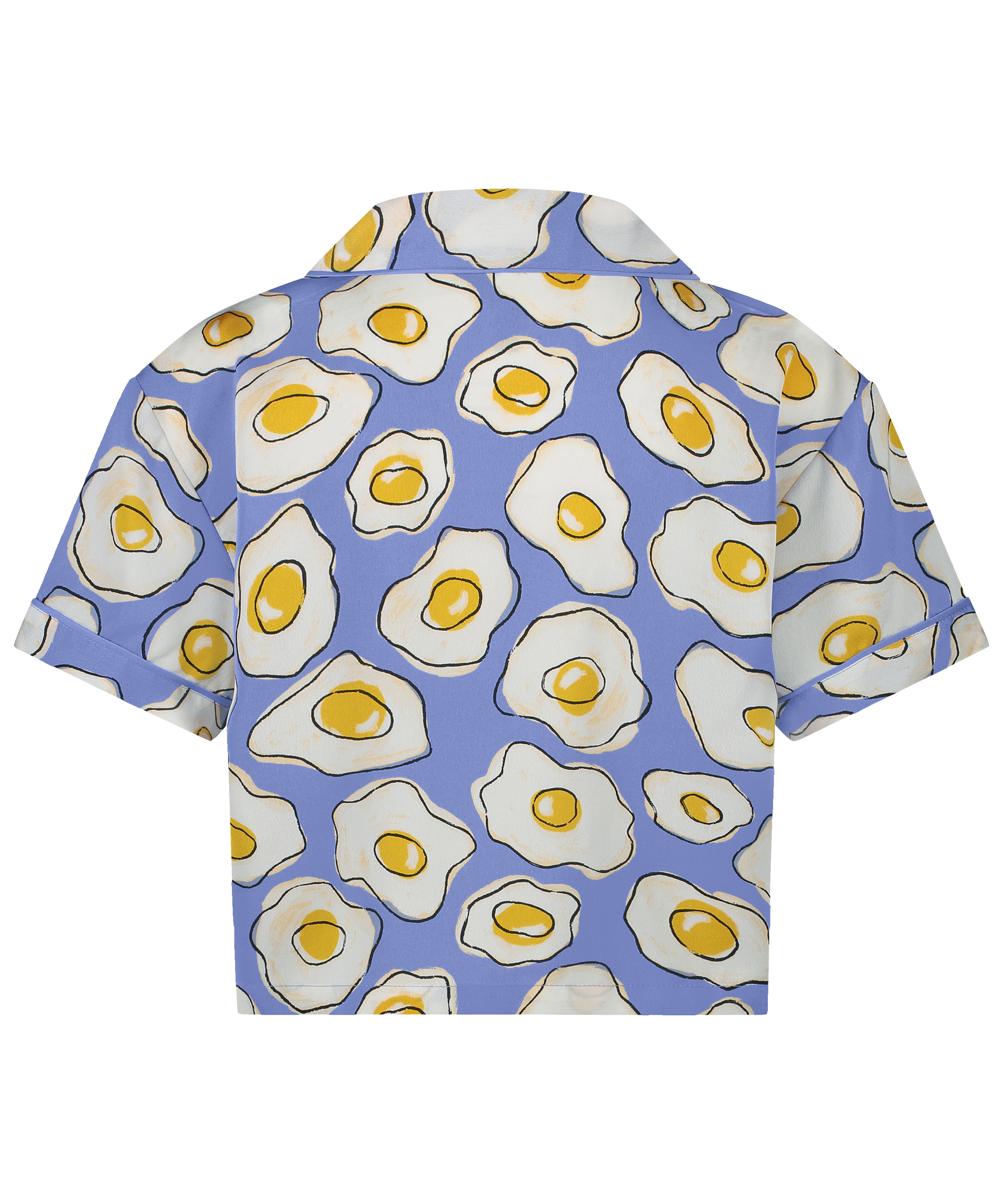 Kurzärmelige Satin-Jacke, Lila, main