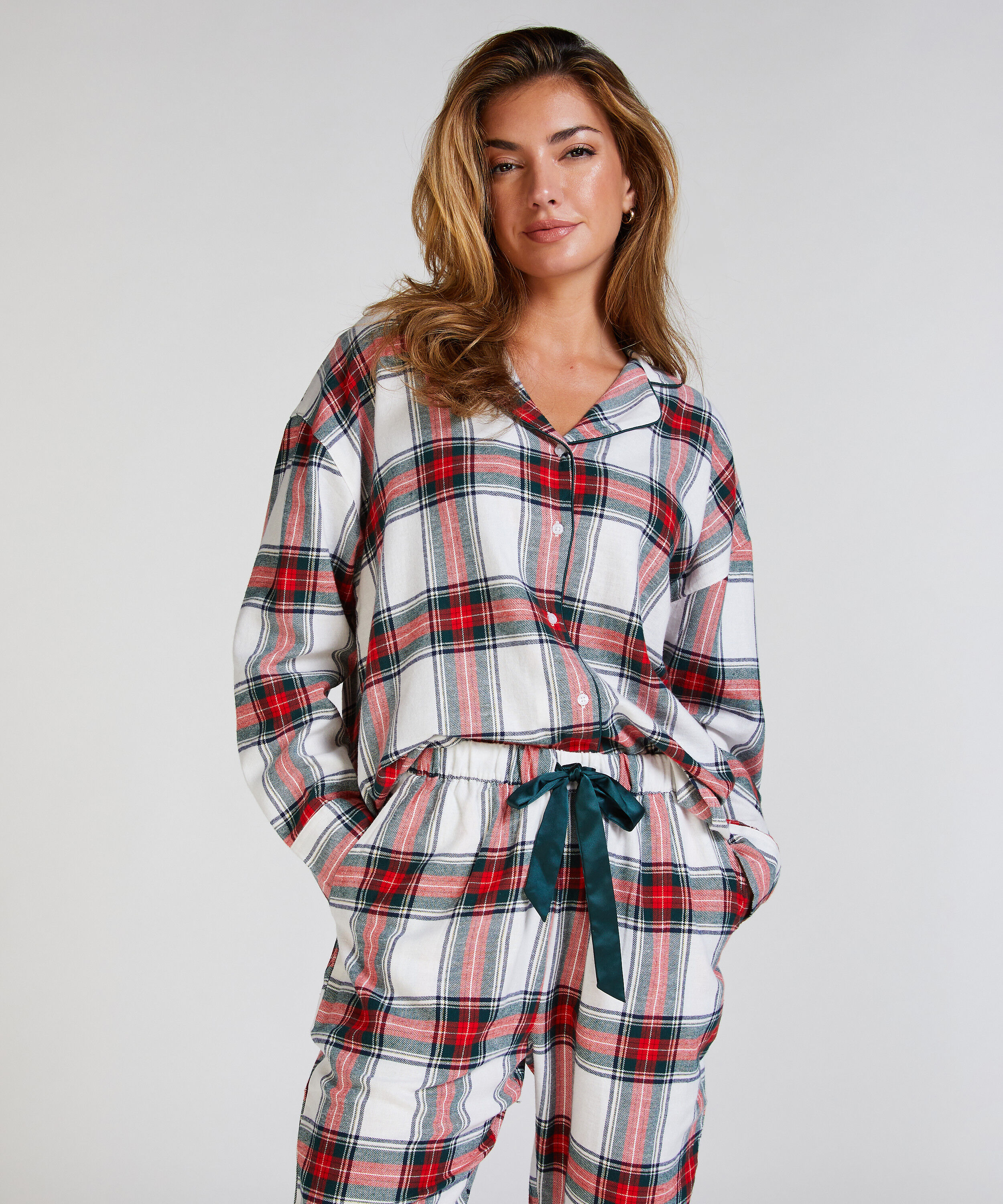 Pyjamatop aus Flanell