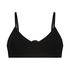 Bralette Rib Baddie, Schwarz