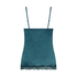 Camisole velours Dentelle, Bleu