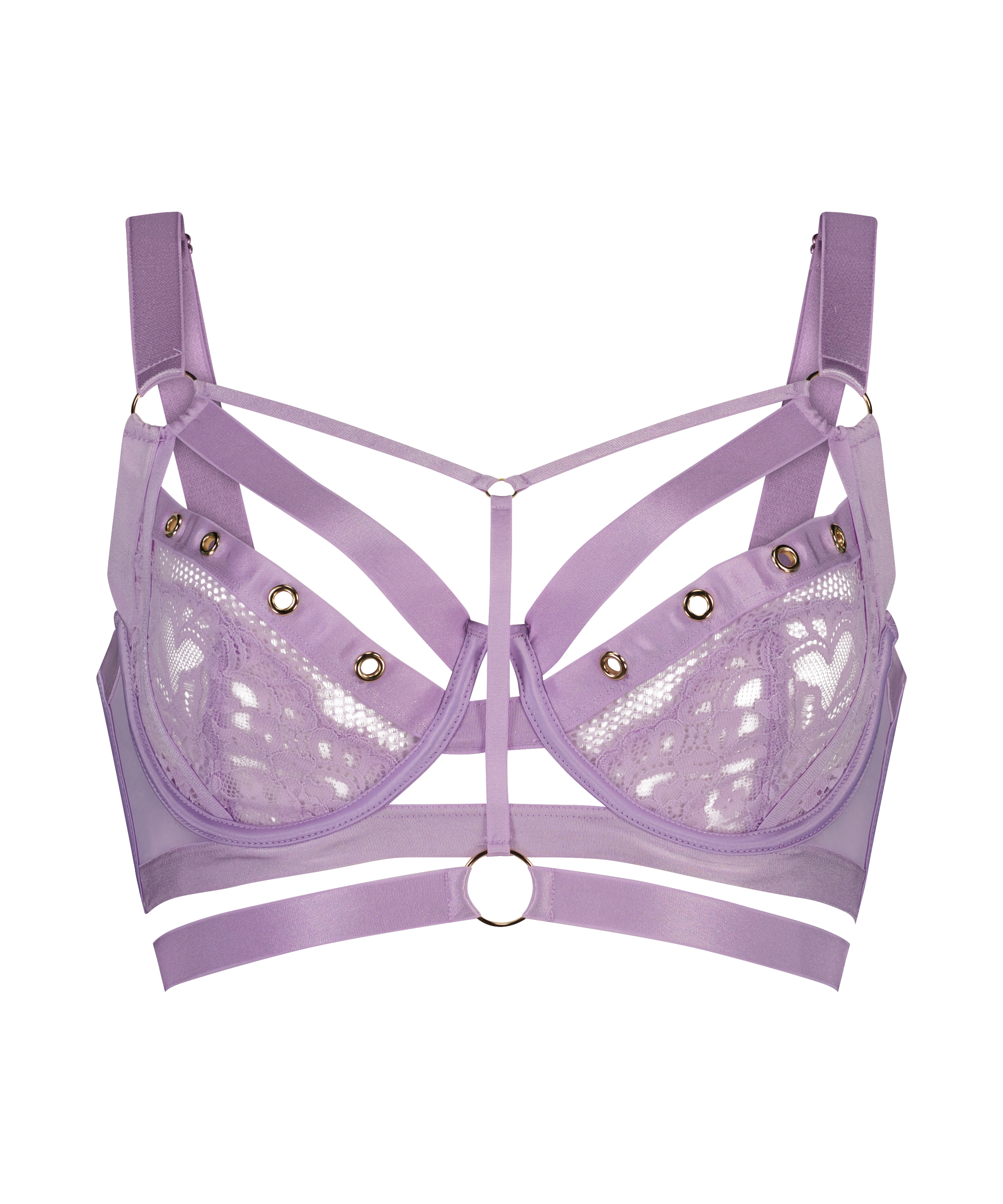 Soutien-gorge à armatures non rembourré longline Sadie, Violet, main