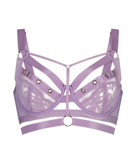 Soutien-gorge à armatures non rembourré longline Sadie, Violet