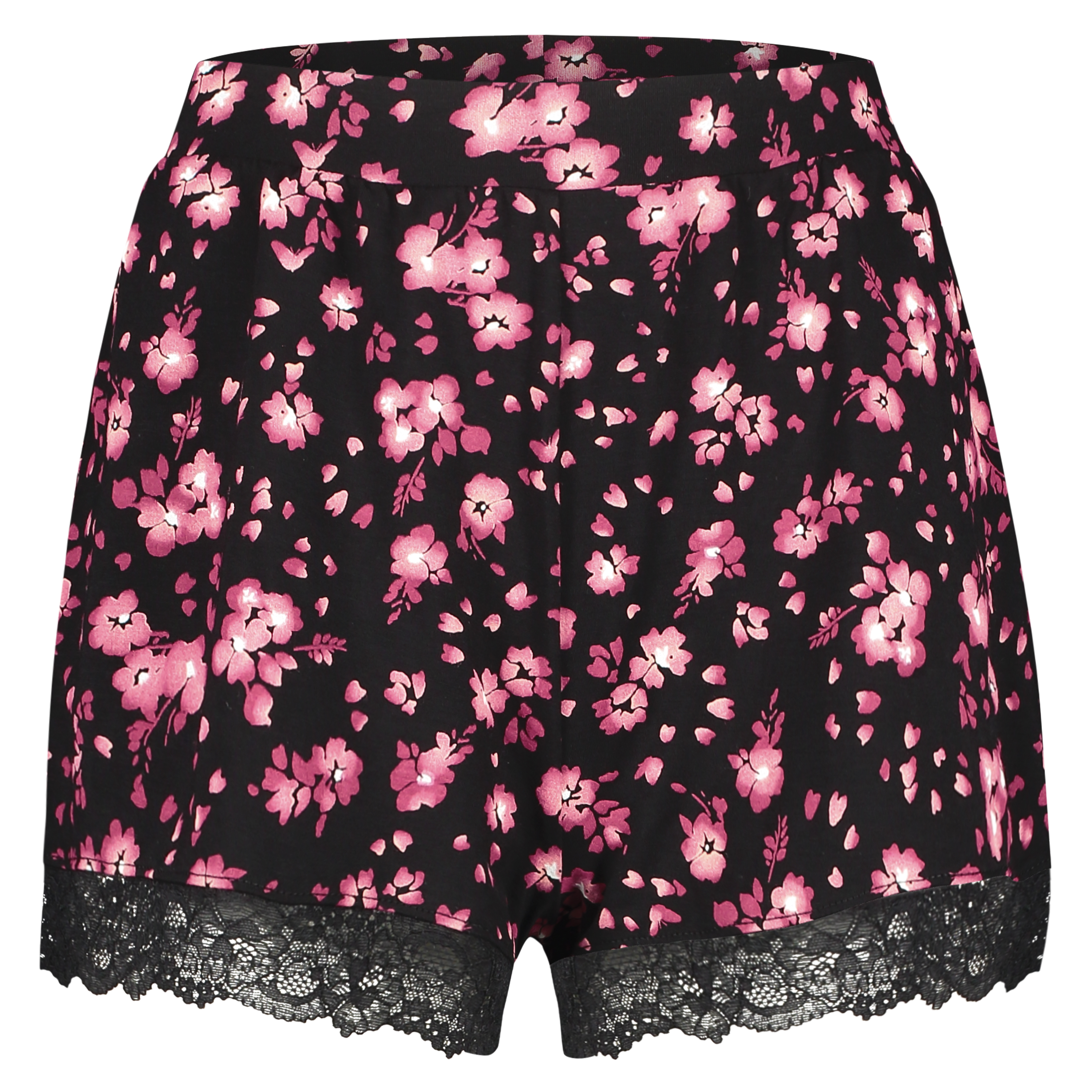 Short haut Jersey, Noir, main