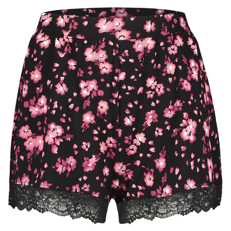 Short haut Jersey, Noir