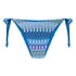 Bikiniunterteil mit hohem Beinausschnitt Cali, Blau