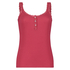 Singlet top cami rib lace, Rot
