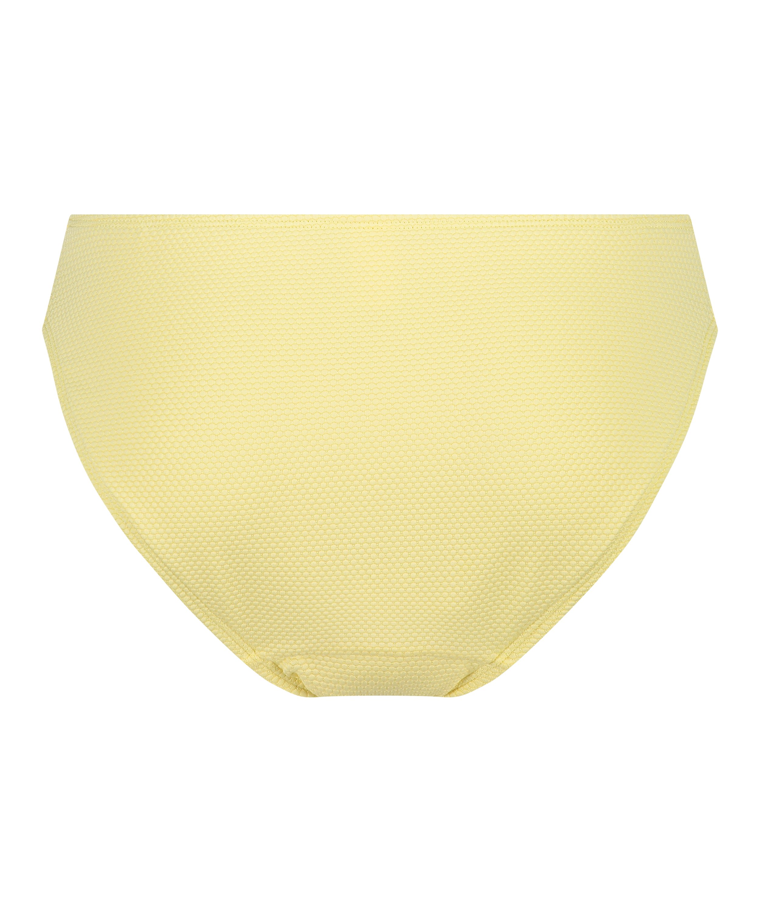 Slip de Bikini Rio Scallop, Jaune, main