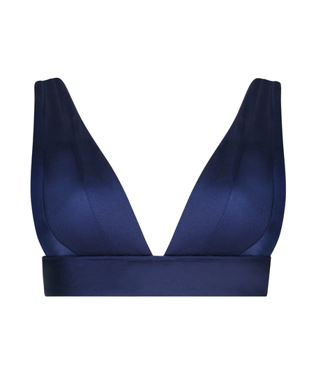 Triangel-Bikini-Top Luxe, Blau