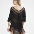 Fringe Tunika, Schwarz