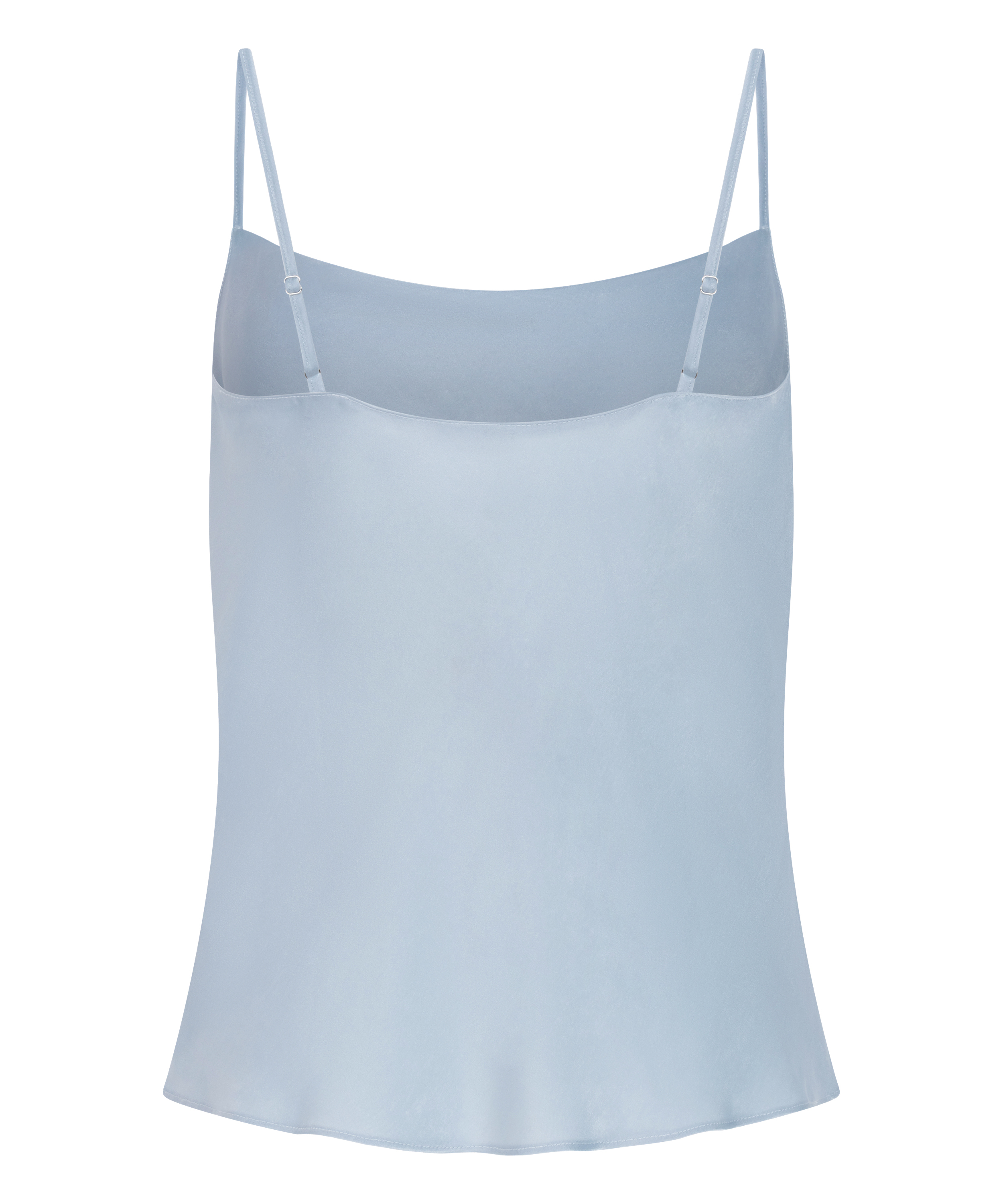 Satin-Cami Minimal, Blau, main