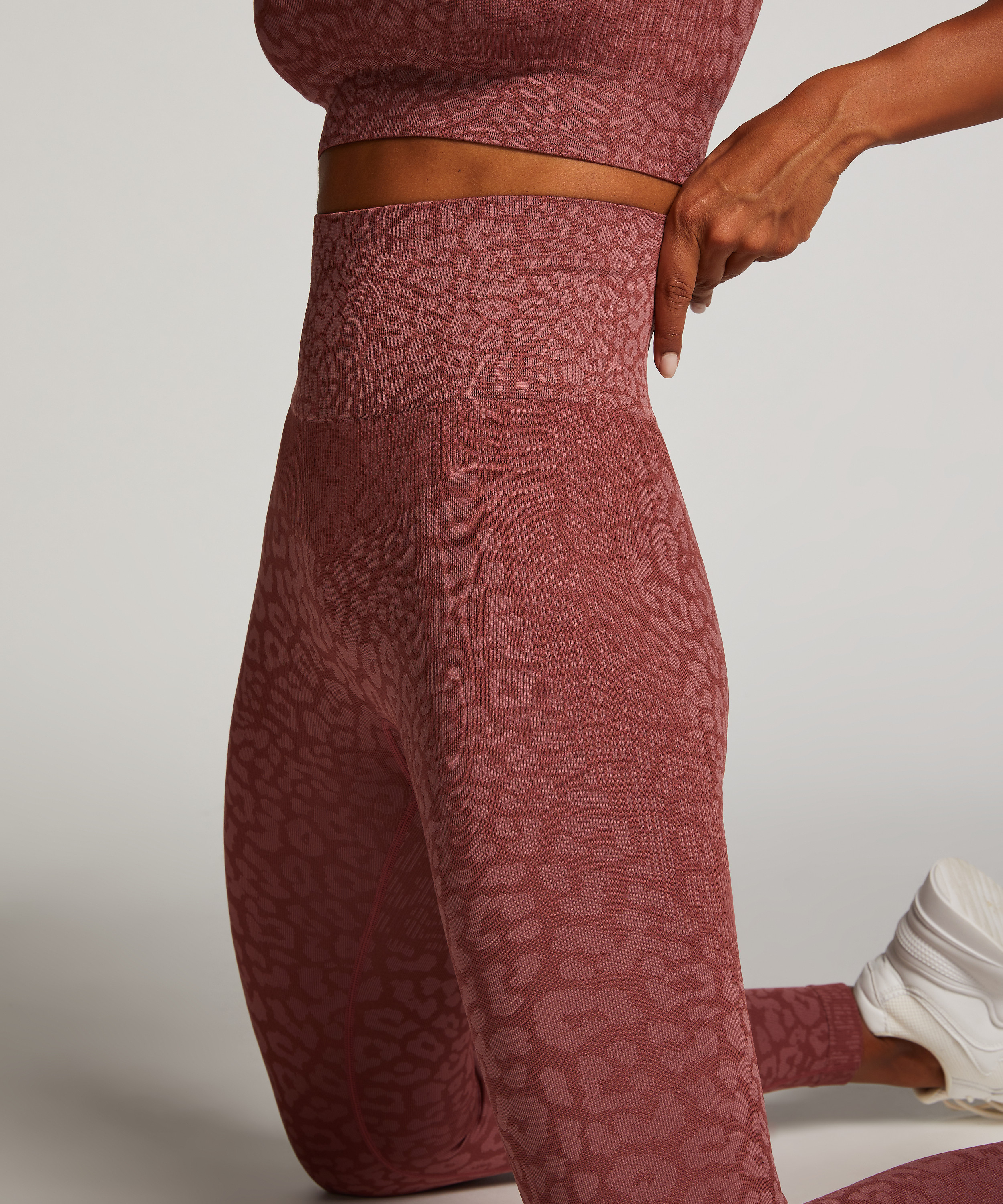 HKMX High Waisted nahtlose Sportleggings, Rose, main