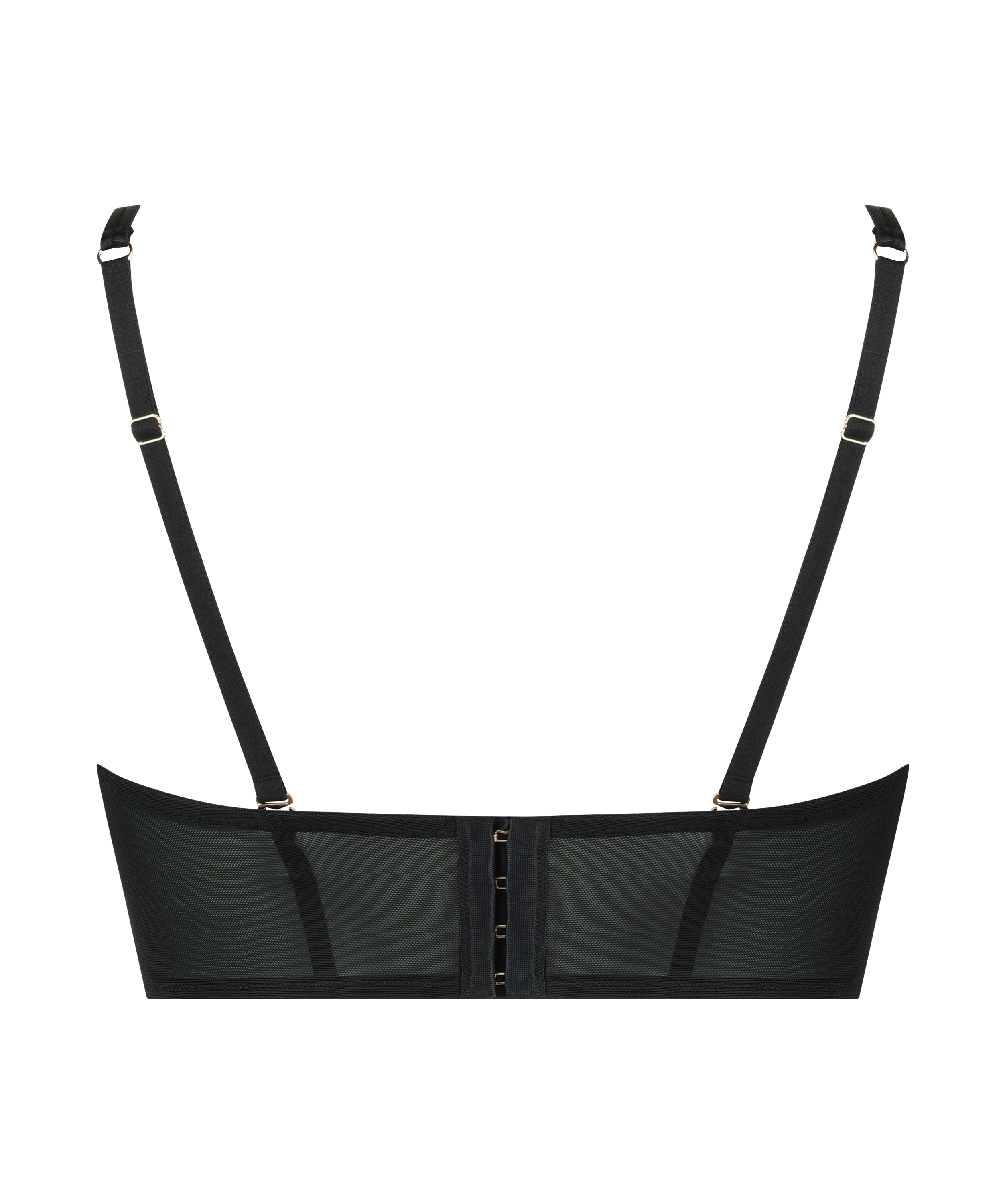 Soutien-gorge &agrave; armatures pr&eacute;form&eacute; longline Helena, Noir, main