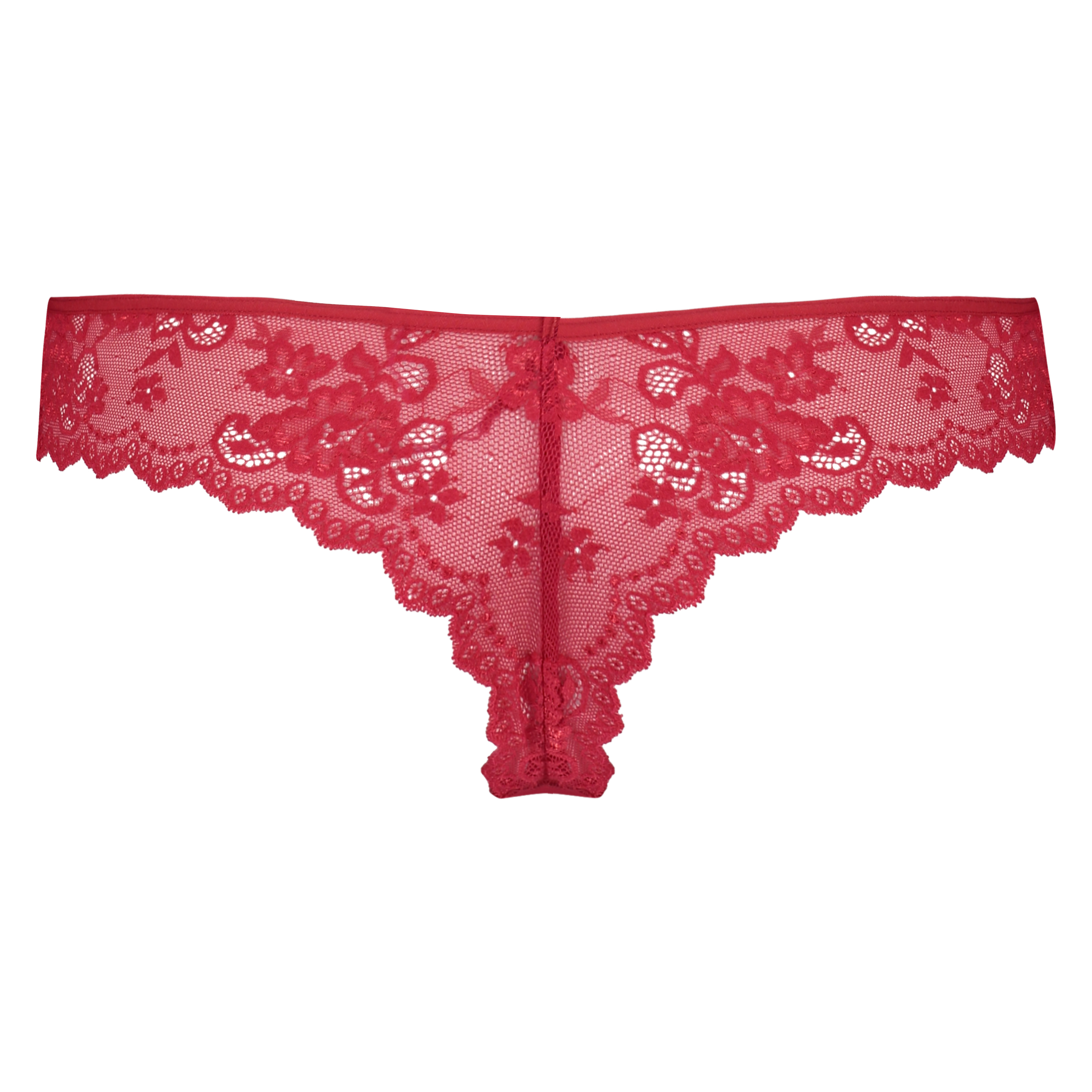 String Invisible Lace back, Rouge, main