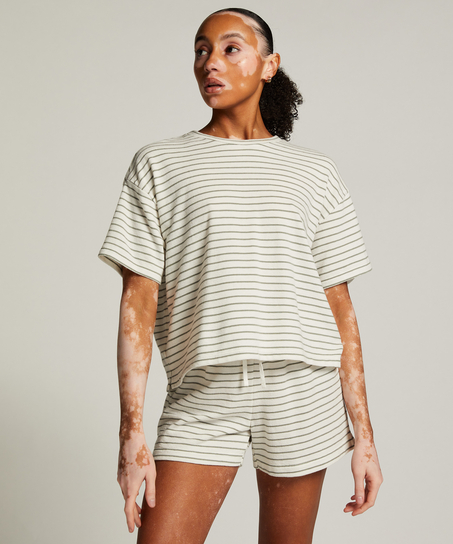 Haut de pyjama, Blanc