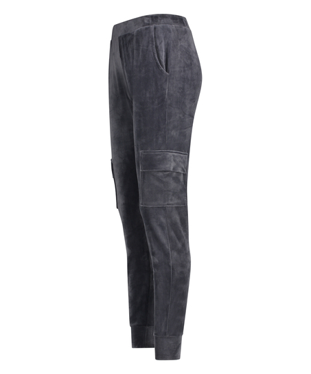 Pantalon de jogging Velours Cargo, Gris