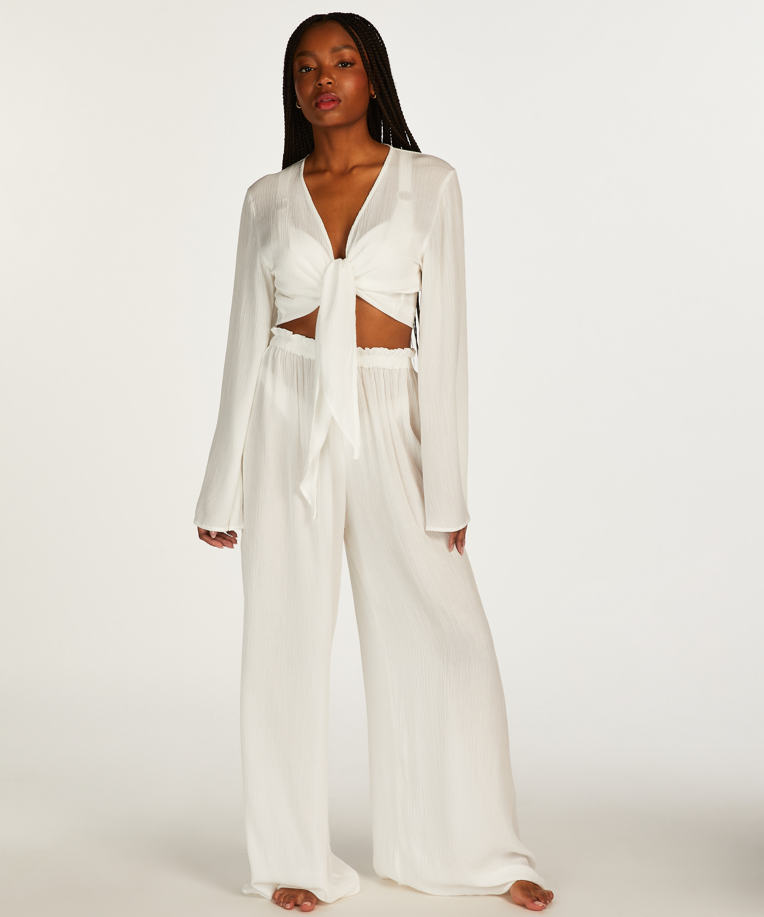 Top Langarm Knot, Wei&szlig;, main