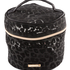 Make-up-Tasche Mesh Leopard, groß, Schwarz