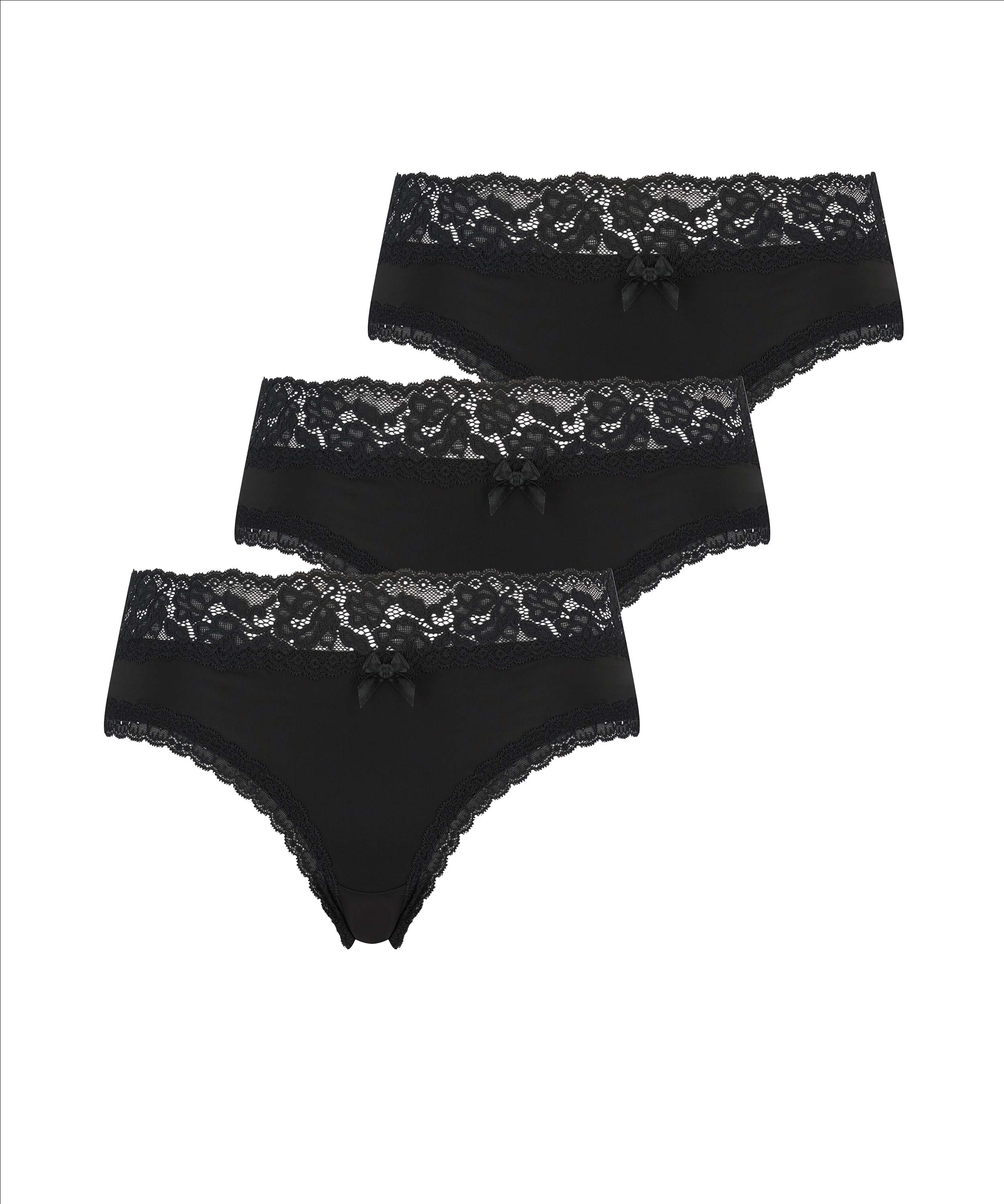 3-pack Brazilian-Shorts Dakota, Schwarz, main