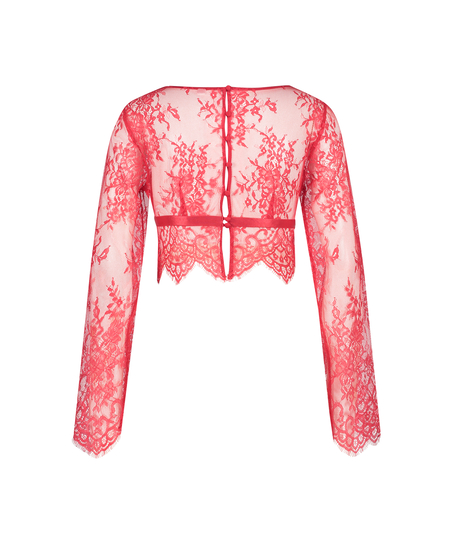 Top Allover Lace, Rouge