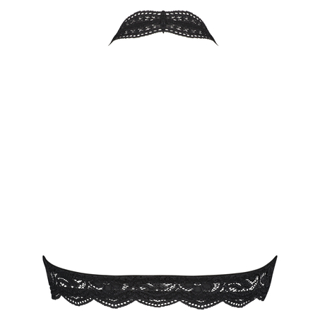 Bralette Halter Lace, Schwarz