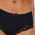 Boxer Secret Lace Baumwolle, Schwarz