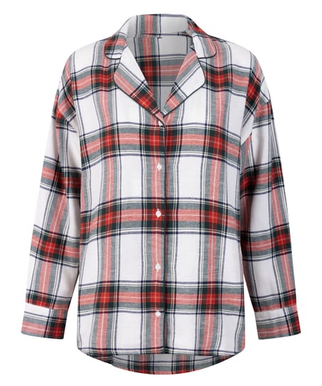 Haut de Pyjama Flanel, Blanc