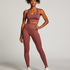 HKMX High Waisted nahtlose Sportleggings, Rose