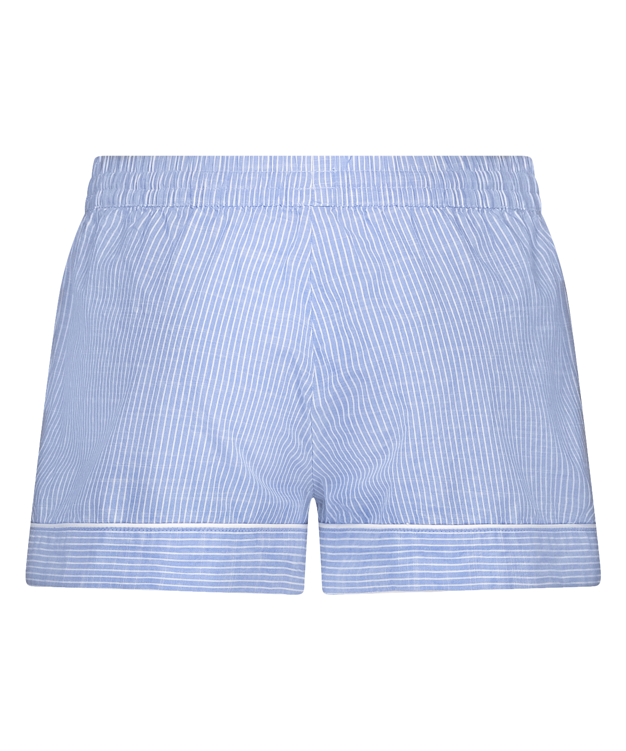 Short Coton, Bleu, main
