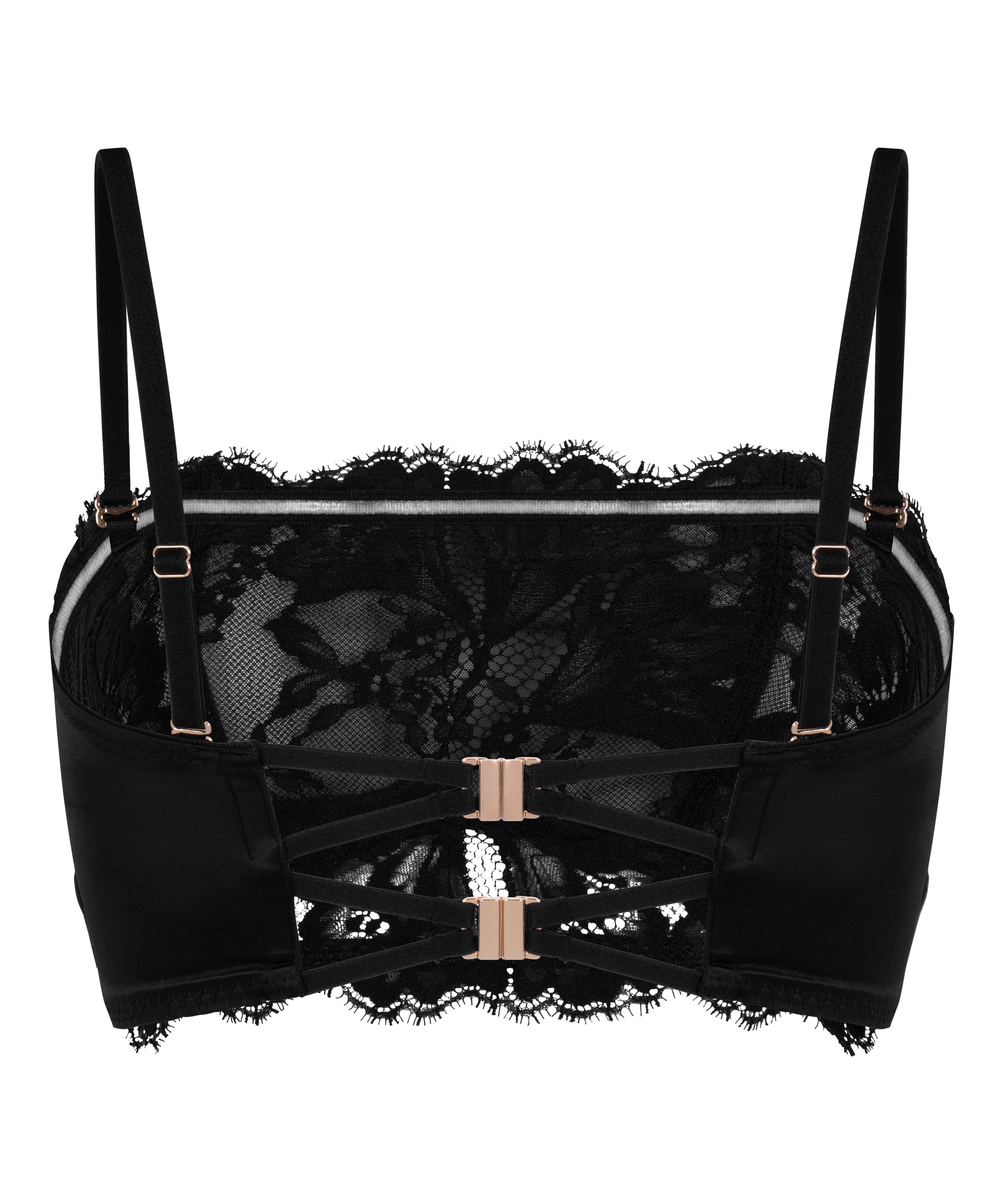 Bralette Grace, Noir, main