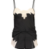 Ensemble pyjama Satin, Noir