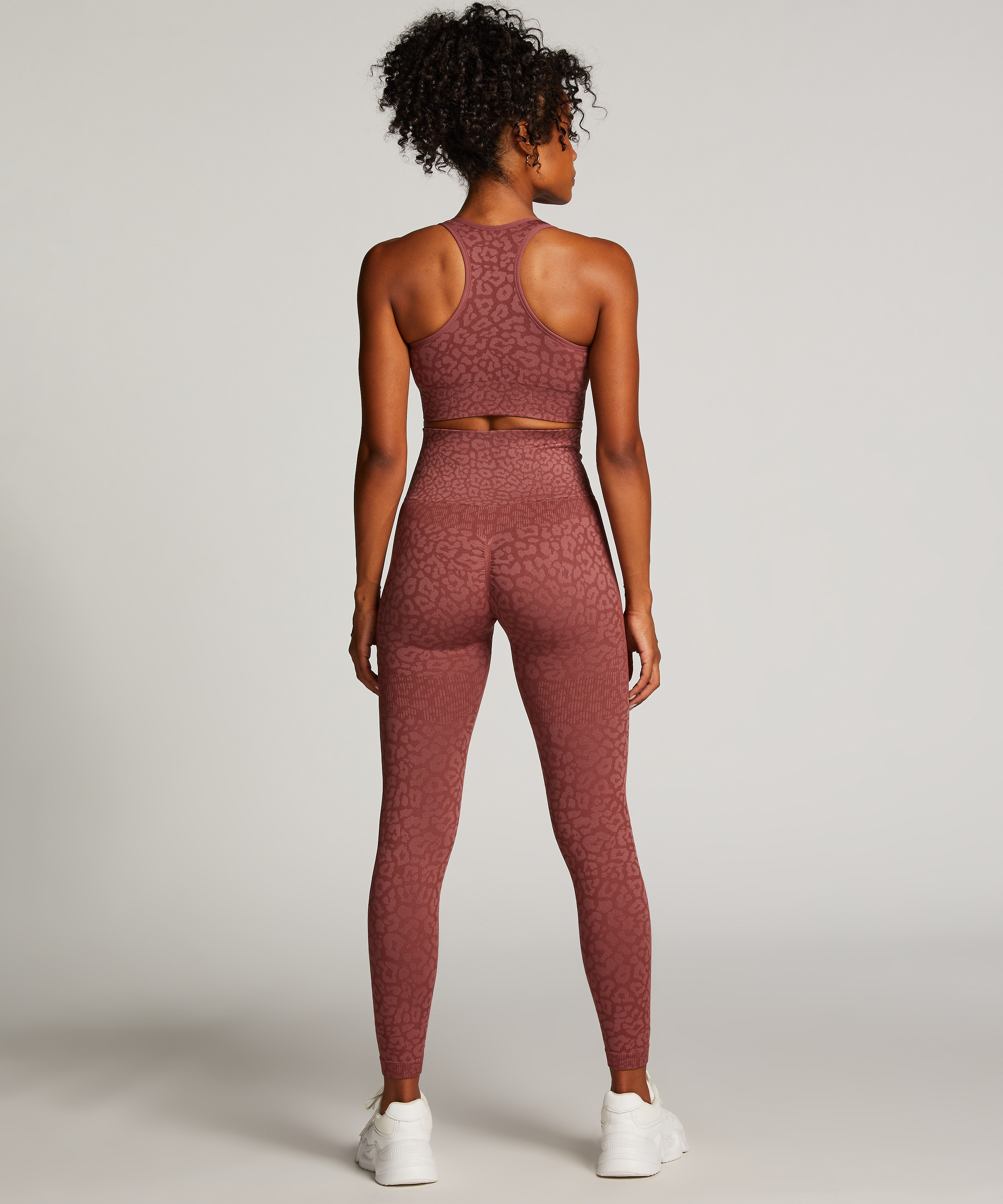 HKMX High Waisted nahtlose Sportleggings, Rose, main