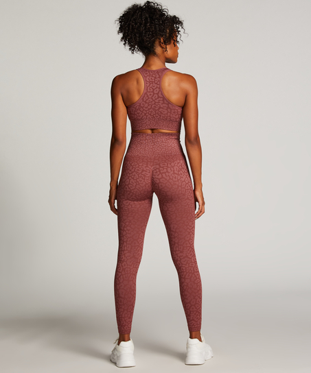 HKMX High Waisted nahtlose Sportleggings, Rose