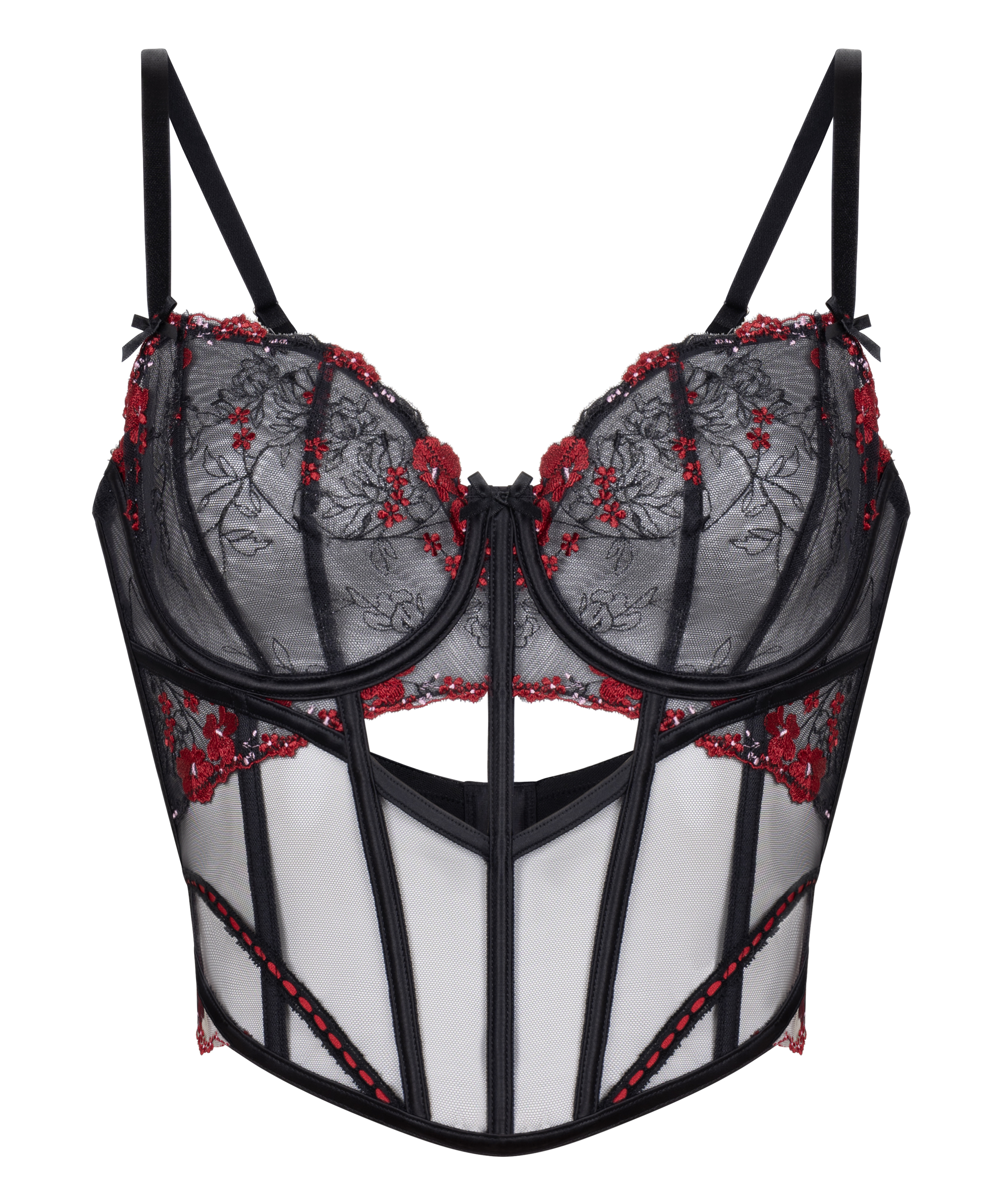 Bustier Peonie, Noir, main