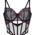 Bustier Peonie, Noir