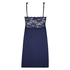 Slipdress Modal Lace mit Spitze, Blau