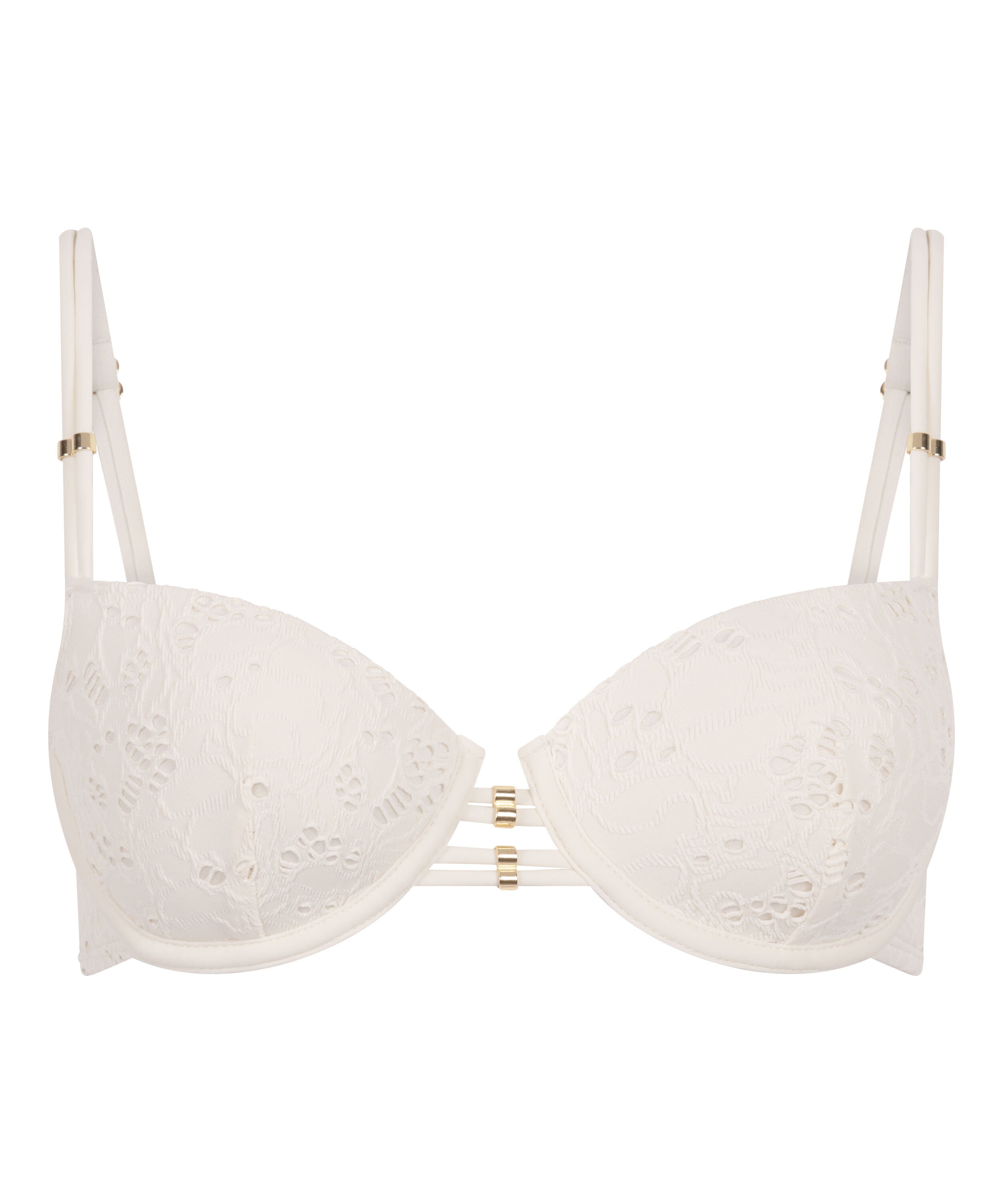 Crochet Bikini Top, Blanc