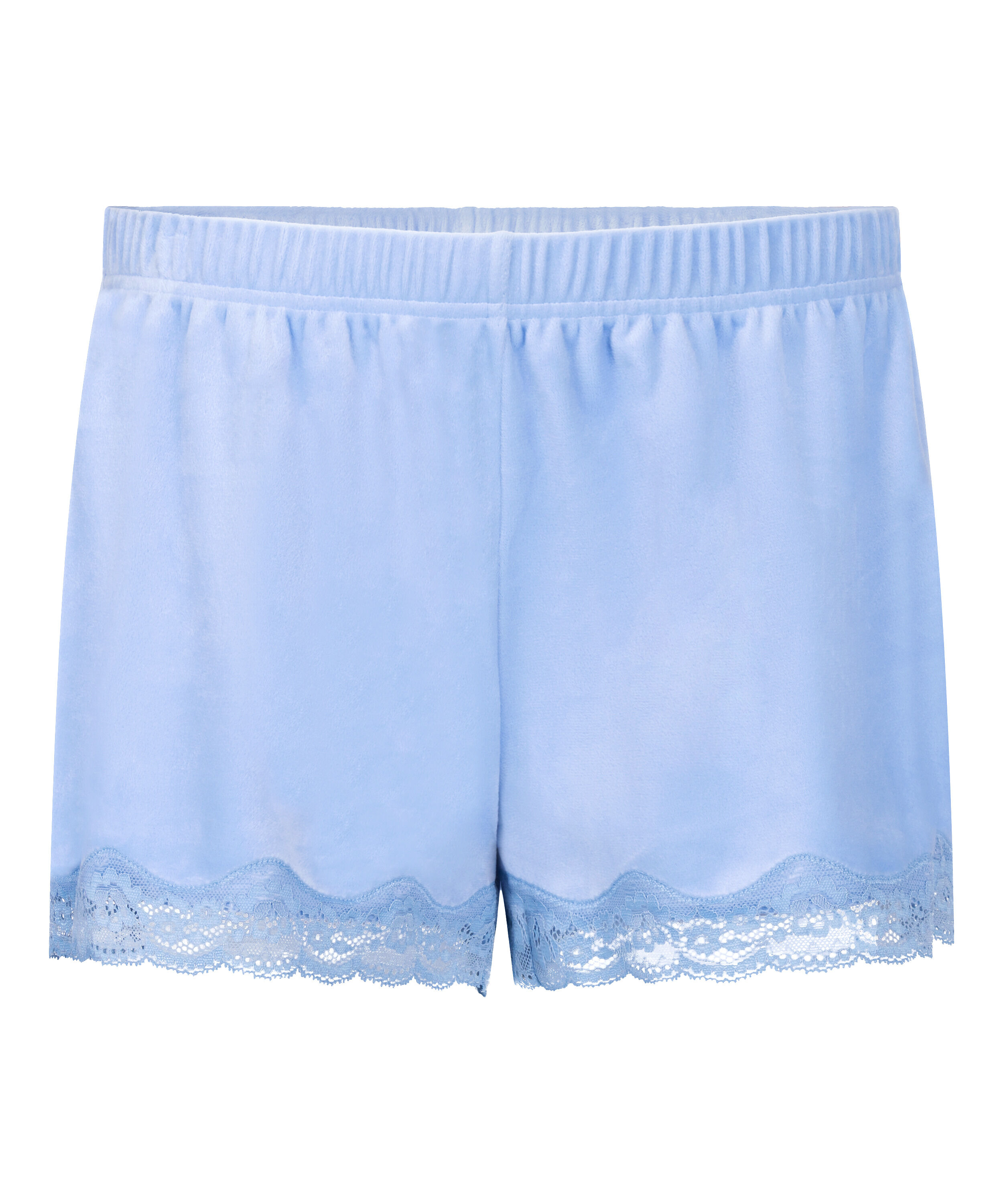 Samit-Spitzen-Short, Blau