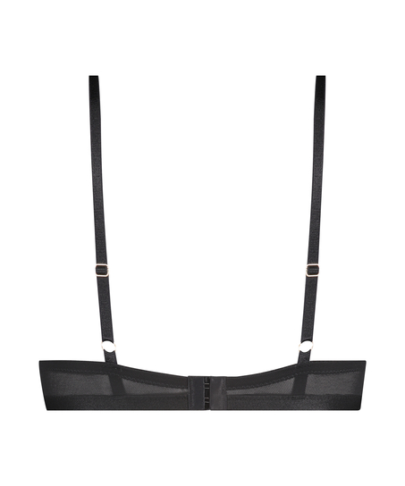 Vorgeformter Push-up-Bügel-BH Malika, Schwarz