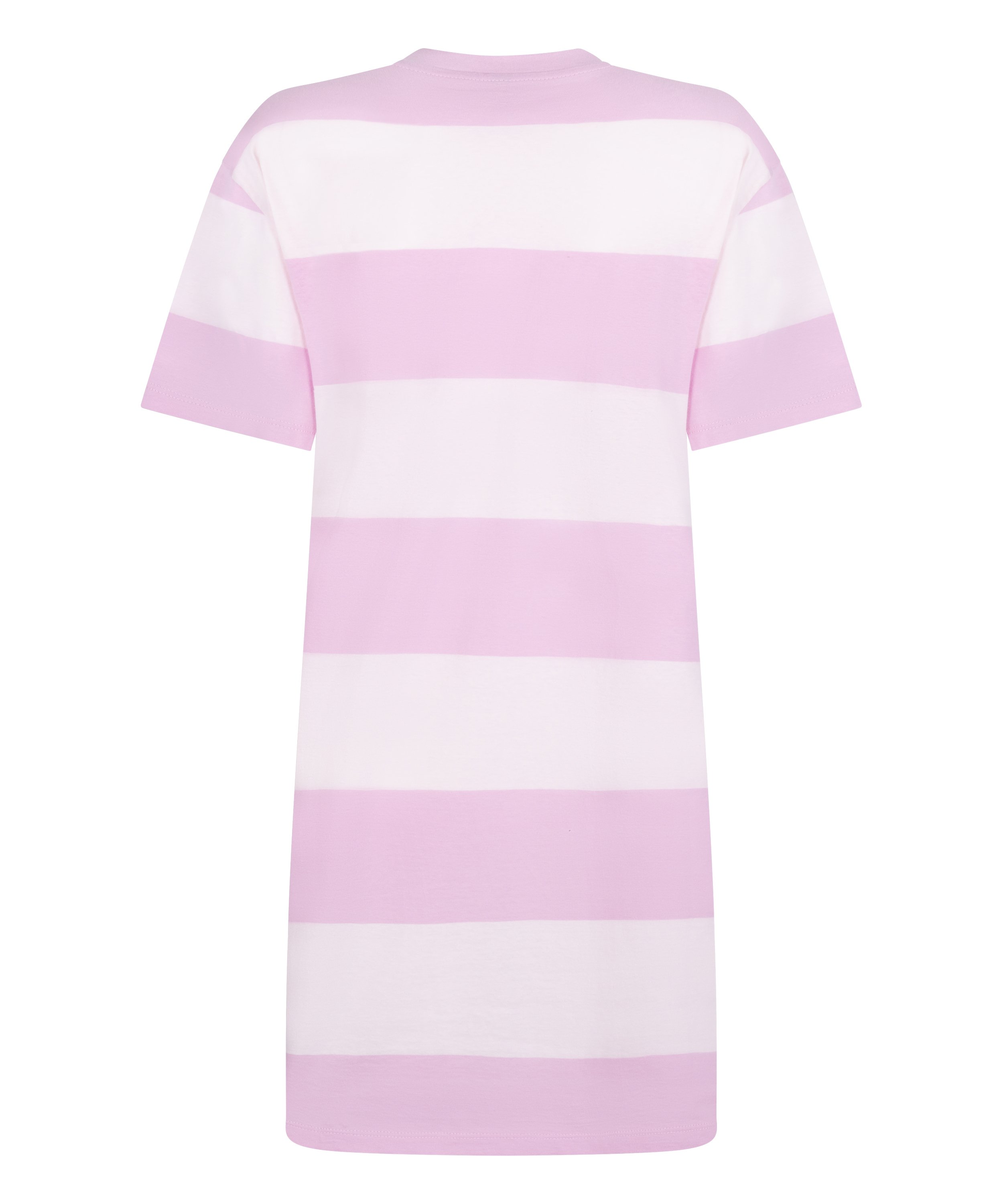 Chemise de nuit col rond, Rose, main