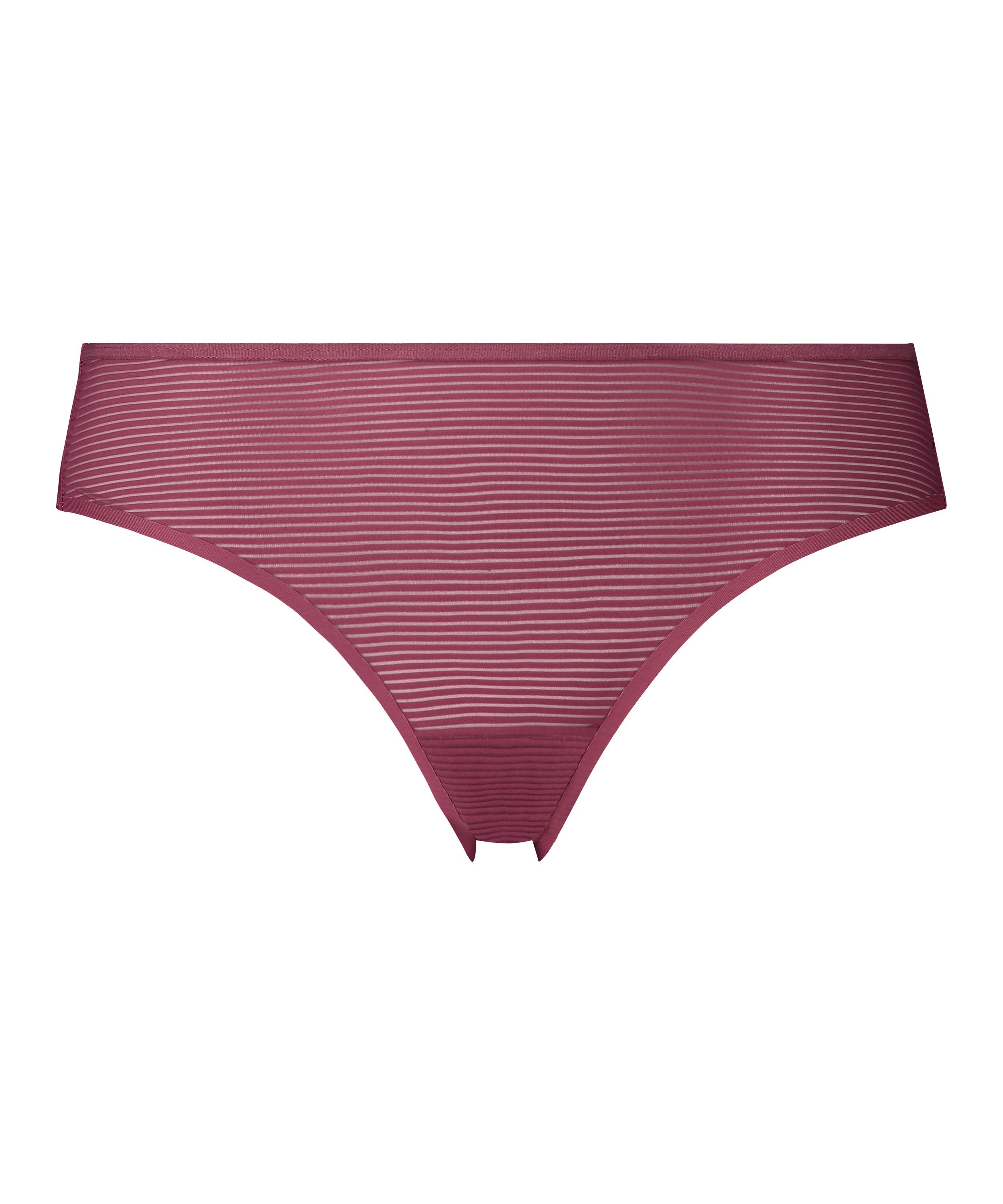 Invisible Brazilian Stripe Mesh, Rot, main