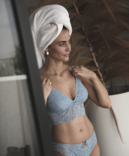 Triangel-Bralette Posie, Blau