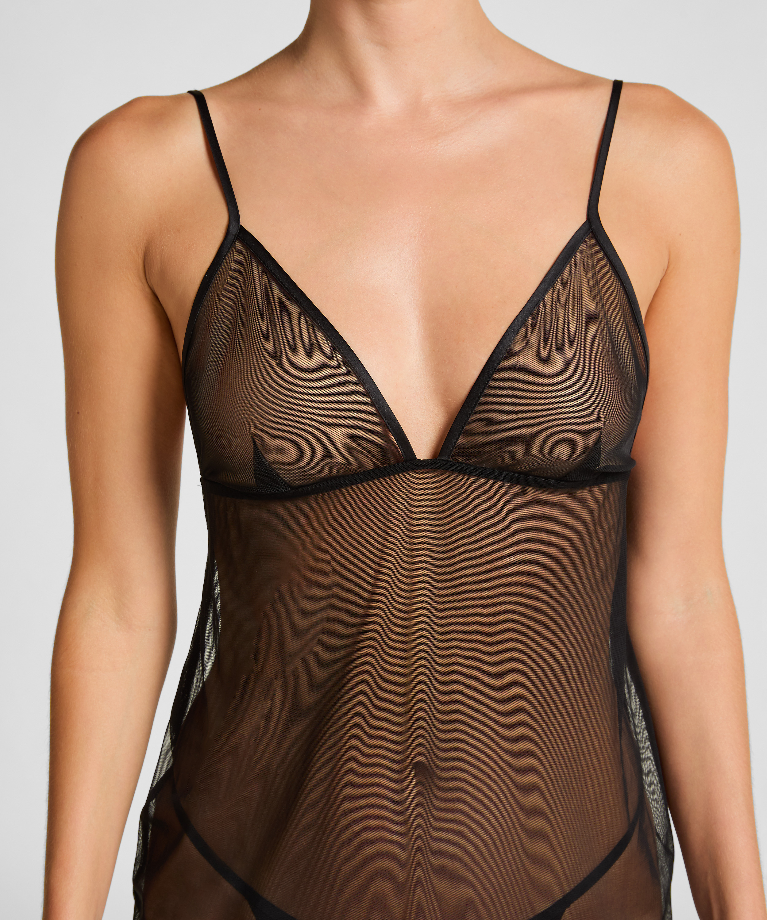 Slipdress Marie, Schwarz, main